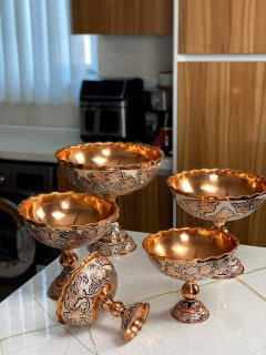 شکلاتخوری مسی نقرهکوب هامون